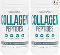 NaturesPlus Collagen Peptides - 0.65 lbs Powder, Pack of 2 - Hair, Skin, Nail & Joint Health, Immune System Support - Non-GMO, Gluten Free - Up to 56 Total Servings