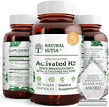 Natural Nutra Full Spectrum Vitamin K2 Supplement, Support Cardiovascular Health, Liver Function, Metabolic Health, Heart Health, Help Promotes Bone & Dental Health, 75 mcg, 60 Capsules (Pack of 2)