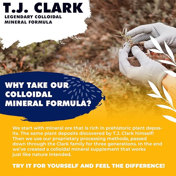 T.J. Clark Legendary Colloidal Mineral Formula 32 fl. oz. (3 Pack) by T.J. Clark