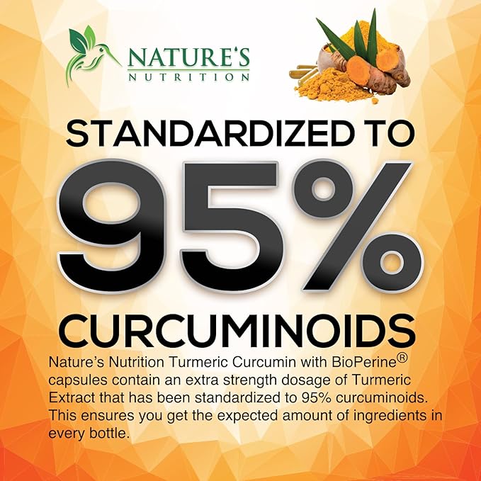 Turmeric Curcumin Supplement - 2400mg Organic Turmeric Per Serving - 95% Curcuminoids & BioPerine Black Pepper Extract for Best Absorption - Natural Vegan Joint Support, Bottled in USA - 240 Capsules