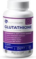 Glutathione Enhanced with Vitamin C & Zinc | Advanced Antioxidant & Immune Support | Detox & Skin Health Formula | 60 Tablets - One (1) Month Supply