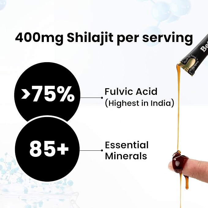 Better Alt Pure Himalayan Shilajit Sticks with Organic Honey, Saffron | Easy to Consume Shilajit| 30 Sticks for Energy Boost & Immune Support, 85+ Trace Minerals, 75%+ Fulvic Acid