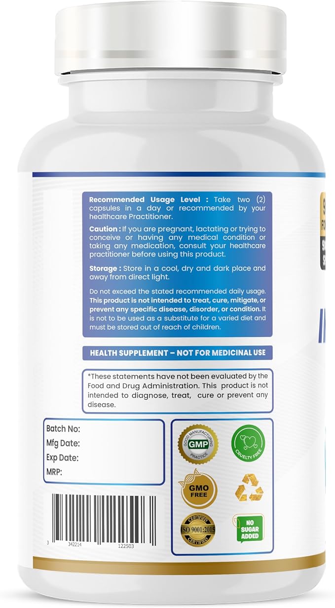 Humming Herbs Inobalance Pro+ — Myo-Inositol, NAC, CoQ10, Shatavari, Zinc, L-Methylfolate, Vitamin B6 & D3 — 922 mg per Serving — 180 Veg Capsules (180)