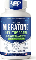 Migratone Migraine Relief Nutritional Support Supplement - with Magnesium, Riboflavin Vitamin B2, B6 & B12, Microactive Coq10, Feverfew, PA-Free Butterbur, and Folate - Clinically Preferred Blend