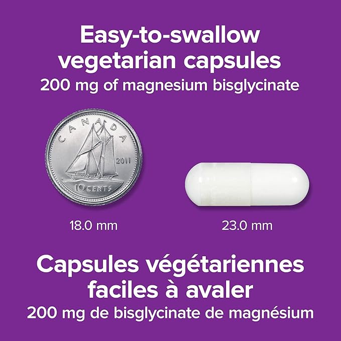 Magnesium Bisglycinate 200 mg Capsules