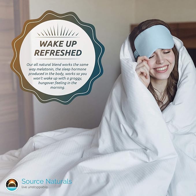 Source Naturals Sleep Science Melatonin, Non GMO Project Verified, Melatonin Dietary Supplement, 1mg - 100 Orange Flavored Lozenges