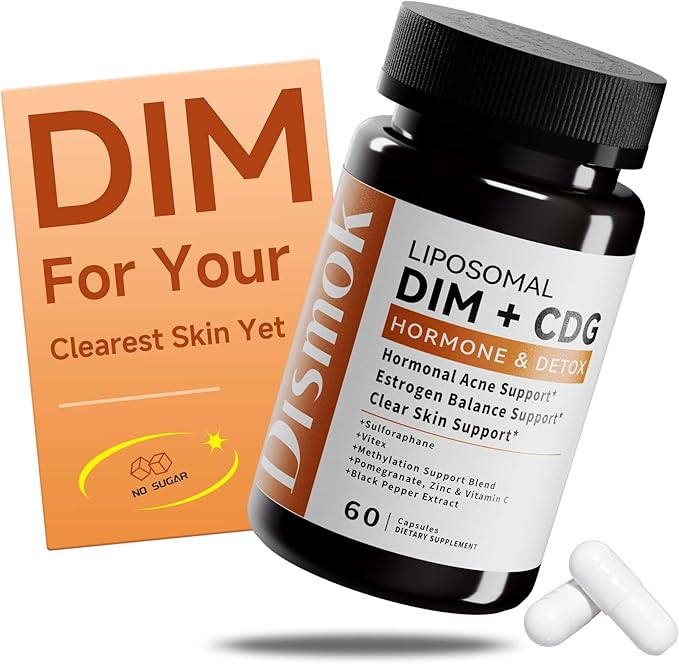 DIM Supplement 400 mg | Advanced Liposomal Multi-Action Complex for Estrogen Balance in Women & Men | Supports Hormonal Acne, Healthy Estrogen Metabolism & Clear Skin | Third-Party Tested