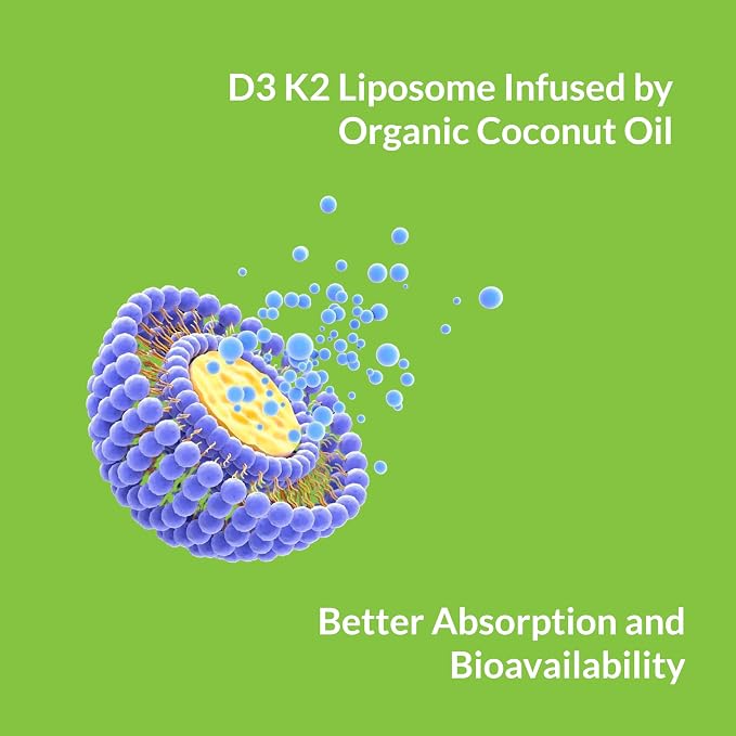 UpNourish Liposomal Vitamin D3 50000 IU (Vitamina D3 de 50000) with 1000 mcg Vitamin K, High Dose Vitamin D3 K2, Vitamin D 50000 IU with K1, K2 MK-4 and MK-7, 120 Mini Softgels
