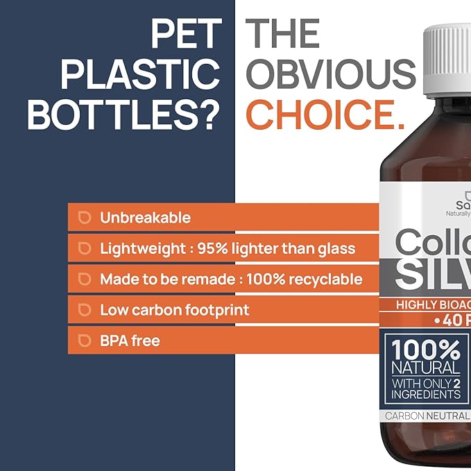 Colloidal Silver Liquid 8 fl oz 30 PPM - Bioactive Hydrosol Silver Water - Natural Immune Support Nano Sol Supplement Solution - Ionic Minerals - Organic Structured Silver