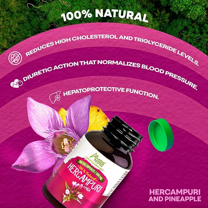 Hercampuri Capsules l 1500mg per Serving l Vegan, Non-GMO & Allegen-Free Pills l Amazon Andes