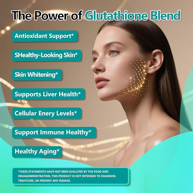 Liposomal Glutathione Supplement Liquid Drops, 5-in-1 Ultra Strength L-Glutathione 1750mg w. Milk Thistle Vitamin C NAC Alpha Lipoic Acid for Skin Whitening Liver Detox Antioxidant Immune Brain Health