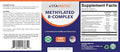 Vitamatic Methylated B-Complex Vitamins – 240 Capsules | Includes Methyl B12, L-5-MTHF Folate, Choline, Inositol, B1, B2, B3, B5, B6, Biotin | 10 in 1 B Complex Supplement | Made in USA