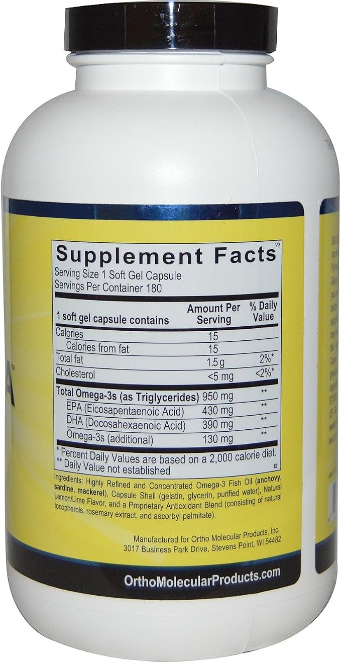 SEVNODI Ortho Molecular - Orthomega 820-180 Soft Gel Capsules