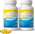 Fortifeye Omega 3 Fish Oil 120Count 1600 mg Made in Norway - High Potency rTG Form Supplement with EPA & DHA, Triple Strength Fish Oil Softgels for Men Women, No Fishy Aftertaste, Natural Lemon Flavor