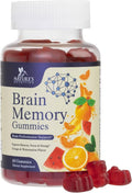 Brain Supplements Gummies - 3X Strength Brain Gummy Vitamin Plus Nootropics For Memory, Focus, Concentration - Phosphatidylserine, B6, B12 & Nootropic, Clarity Support Supplement - 60 Gummies