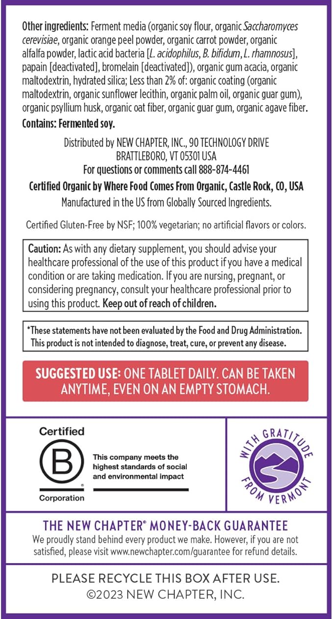 New Chapter Women’s Multivitamin 55+,Astaxanthin,B6,B12,D3,Vitamin C & Zinc,Immune,Heart,Cellular Energy,and Bone Support,Gentle on The Stomach,Daily,Non-GMO,Gluten-Free,96 Tablets,(Pack of 2)