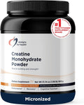 Designs for Health Creatine Monohydrate Powder - Unflavored Micronized Creatine Powder for Women & Men to Support Muscle Strength, Exercise + Brain Health, Pure Creatine Monohydrate 5g (180 Servings)