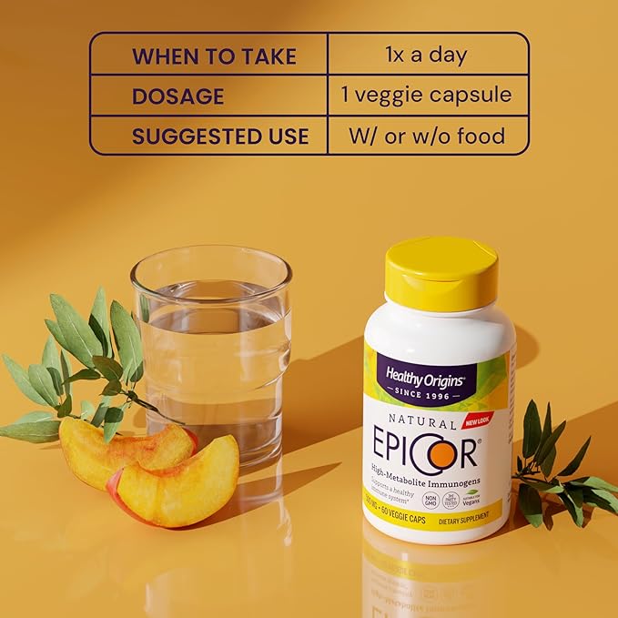 Healthy Origins EpiCor 500 mg, 150 Veggie Capsules - Featuring Clinically Studied Dried Yeast Fermentate - Supports Immune Function, Seasonal Wellness & Healthy Respiratory Health - 5 Month Supply