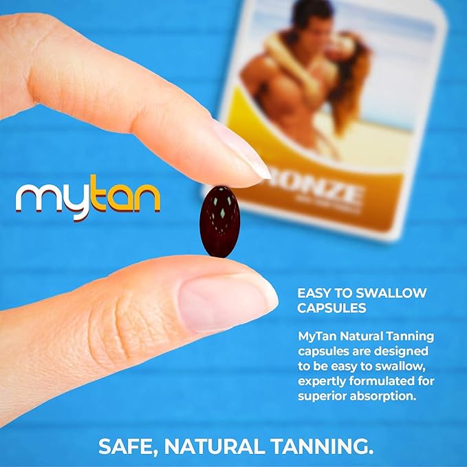 Bronze Tanning Pills Twin Pack | Sun Tan Supplement | Astaxanthin Lutein Lycopene | 14-Week Season Supply