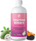 Soursop Bitters Liquid-Pure 20 Herb Guanabana Tea for Digestive Health,Gut Detox & Cleanse,Antioxidant,Immune Support with Black Seed,Moringa,Turmeric&Ashwagandha, 98% High Absorption,Non-GMO 16 fl oz