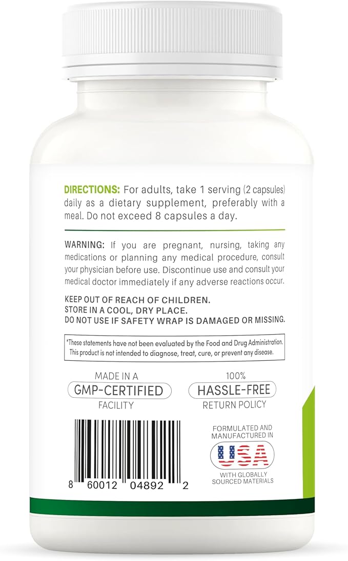 Pure CoQ10 Energy Support High Absorption with Bioperine, 200 mg per Serving, 60 Veggie Capsules, Gluten-Free, Non-GMO
