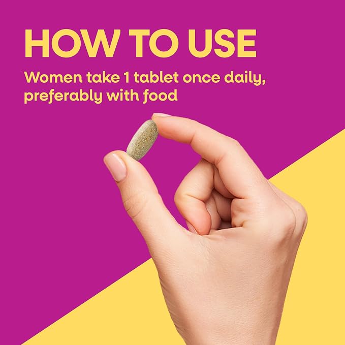 Nature's Way Alive! Ultra Multivitamin for Women, Complete Daily Women's Vitamins, High Potency Formula, Promotes Energy Metabolism and Muscle Function*, Vitamin A, C, D, Methylated B12, 60 Tablets
