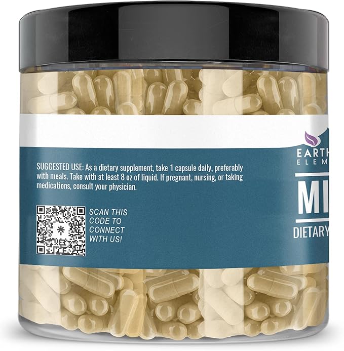 Earthborn Elements Milk Thistle 200 Capsules, Pure & Undiluted, No Additives (Pack of 2)