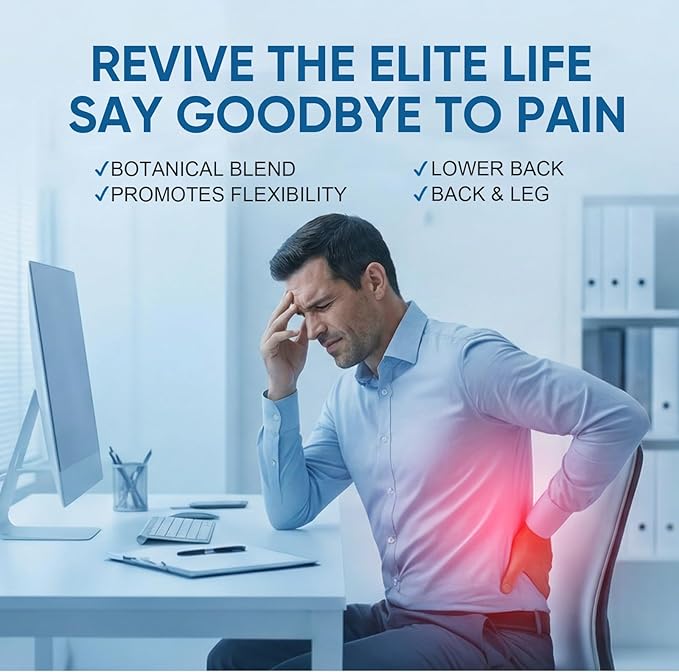 Sciatic Nerve Support Supplement, 120 Capsules Sciatic, Advanced Natural Formula with Alpha Lipoic Acid & B-Complex Vitamins for Lower Body Comfort