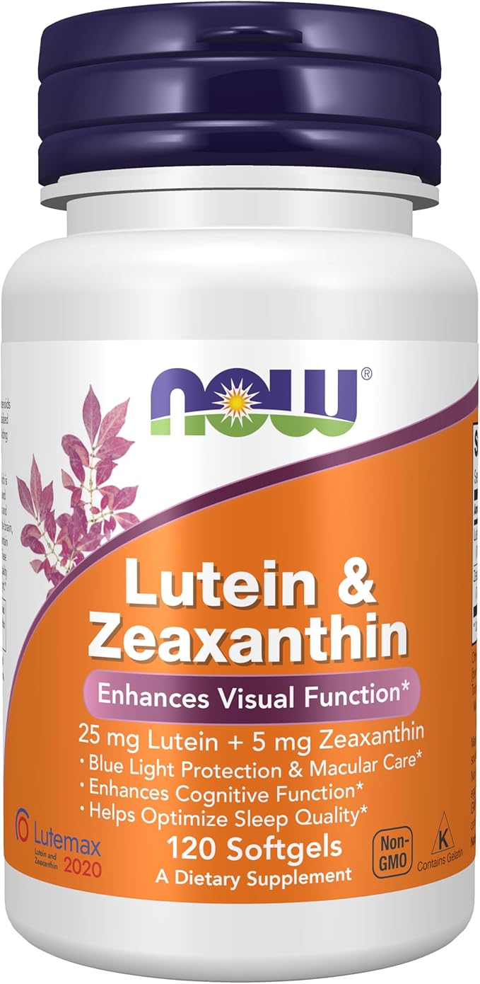 Now Supplements, Lutein & Zeaxanthin with 25 mg Lutein and 5 mg Zeaxanthin, 120 Softgels