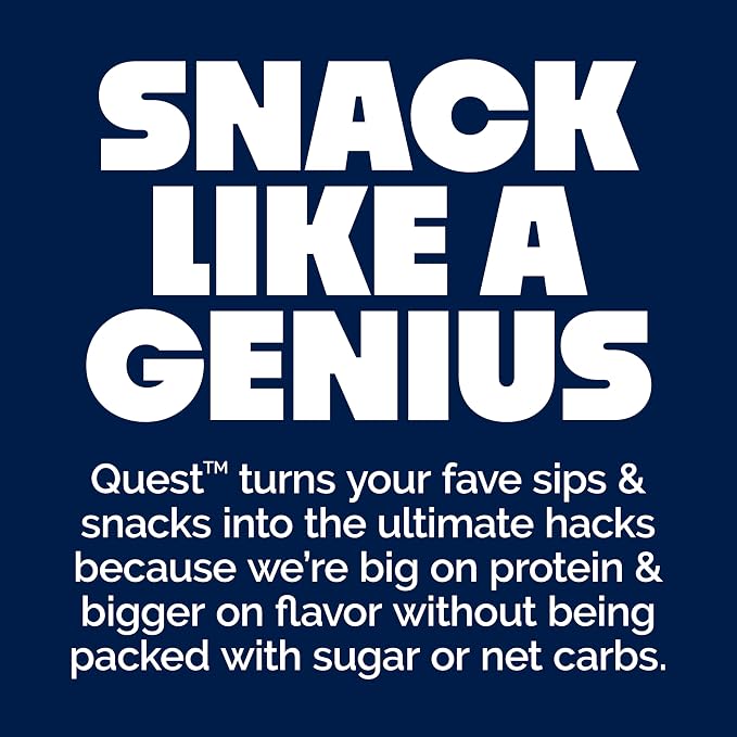 Quest Nutrition Oatmeal Chocolate Chip Protein Bars, 20g Protein, 1g Sugar, 5g Net Carb, Gluten Free, Keto Friendly, 12 Count