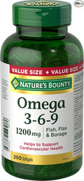 Nature's Bounty Omega-3-6-9 1200mg 200 count