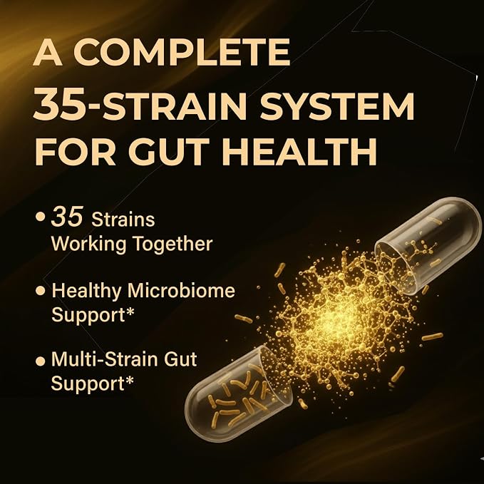 Probiotics for Women & Men, 100 Billion CFU Probiotic for Digestive, Gut & Immune Health - with Prebiotics, Bioflavonoids & Digestive Enzyme, 35 Strains Raw Probiotic Supplement, 180 Caps