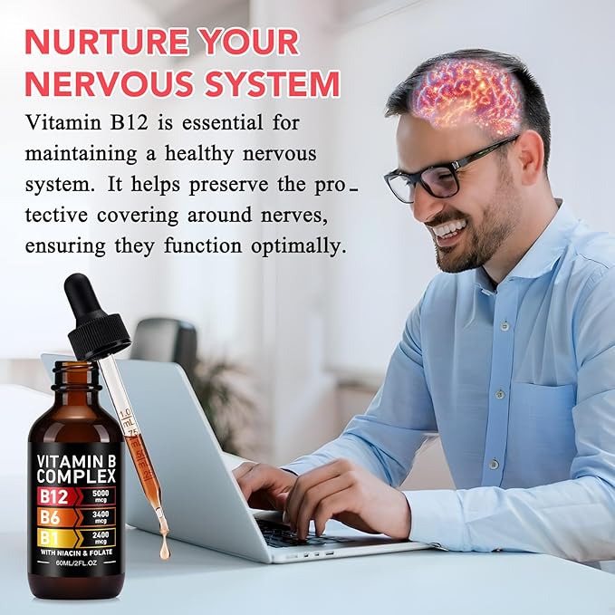 Frovetani 2PCS Organic Vitamin B Complex,B Complex Vitamins for Women, Vitamin B Complex Liquid, Vitamin B12 Methylcobalamin,Vitamin b6,B1,B9 for Metabolic Health Support, Vegan, Non-GMO, Gluten Free