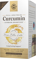 Solgar Full Spectrum Curcumin - 30 LiCaps - Superior Absorption - Brain, Joint & Immune Health - Non-GMO, Vegan, Gluten Free, Dairy Free - 30 Servings