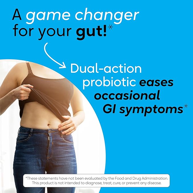 BioGaia Gastrus Gut Health | Probiotic Capsules | Eases Abdominal Discomfort, Gas & Bloating | Promotes Regularity & a Healthy Gut | Supports a Balanced Microbiome | Backed by 30 Years of Research
