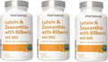 Lutein with Zeaxanthin, Vegan Capsules, 120 Count, 40 mg Lutein + 4 mg Zeaxanthin per Serving, Non-GMO, Gluten-Free (3)