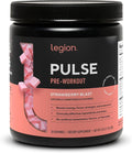 LEGION Pulse - All Natural Nitric Oxide Preworkout Drink to Boost Energy, Creatine Free, Naturally Sweetened, Beta Alanine, Citrulline, Alpha GPC (Strawberry Blast)