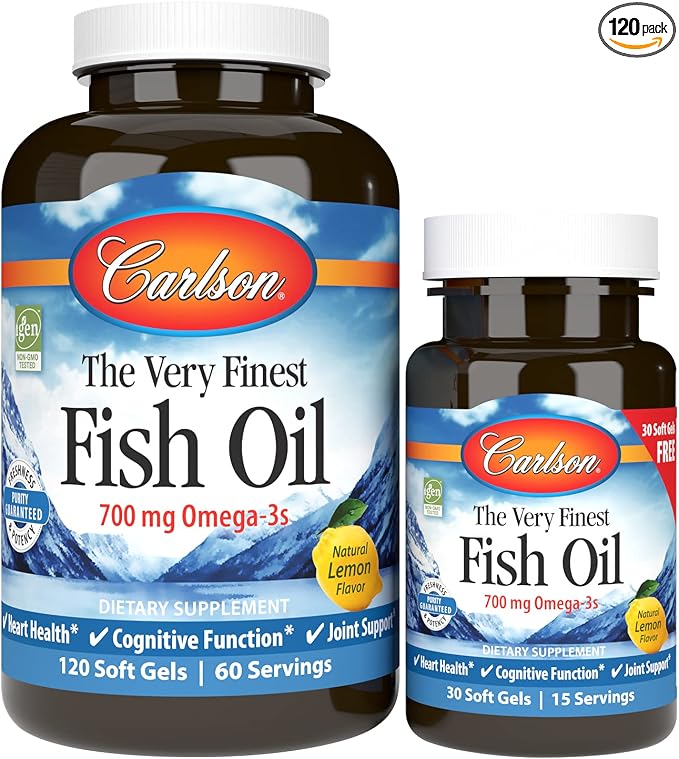 The Very Finest Fish Oil 700 Milligrams 120 + 30 free Sgels