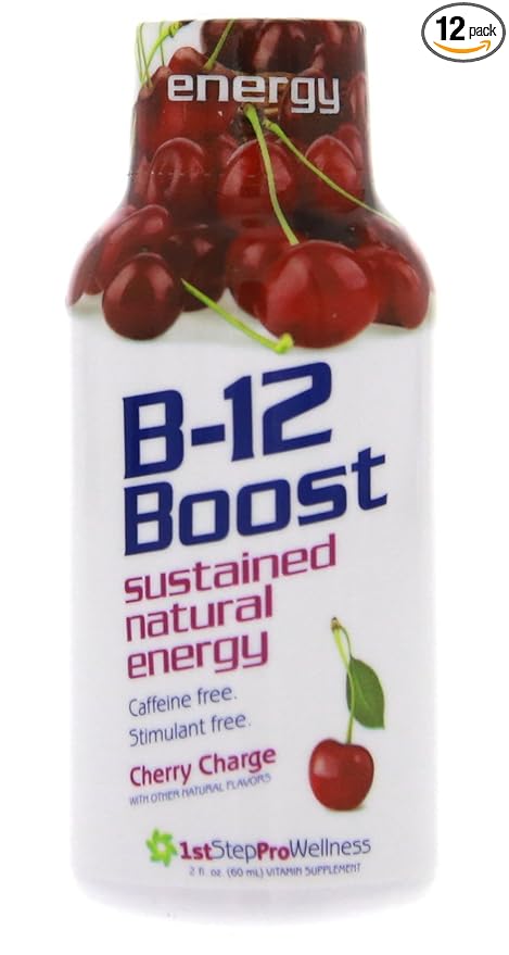 B-12 Boost Cherry Charge 12 (2 fl oz) bottles