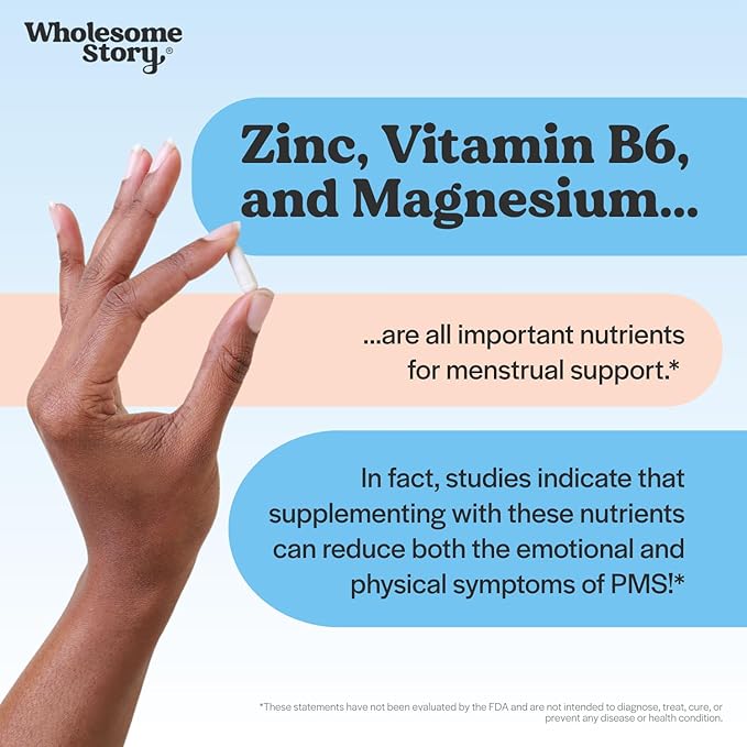 Zinc Picolinate, Magnesium Glycinate Supplements with P5P Vitamin B6 | Magnesium and Zinc Vitamin | Reproductive & Fertility Health, Hormone Balance, Immune System Support | 30 Day Supply (Pack of 2)