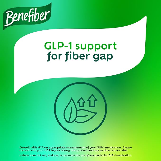 Benefiber Prebiotic GLP-1 Friendly Fiber Supplement Caplets, 84 Count