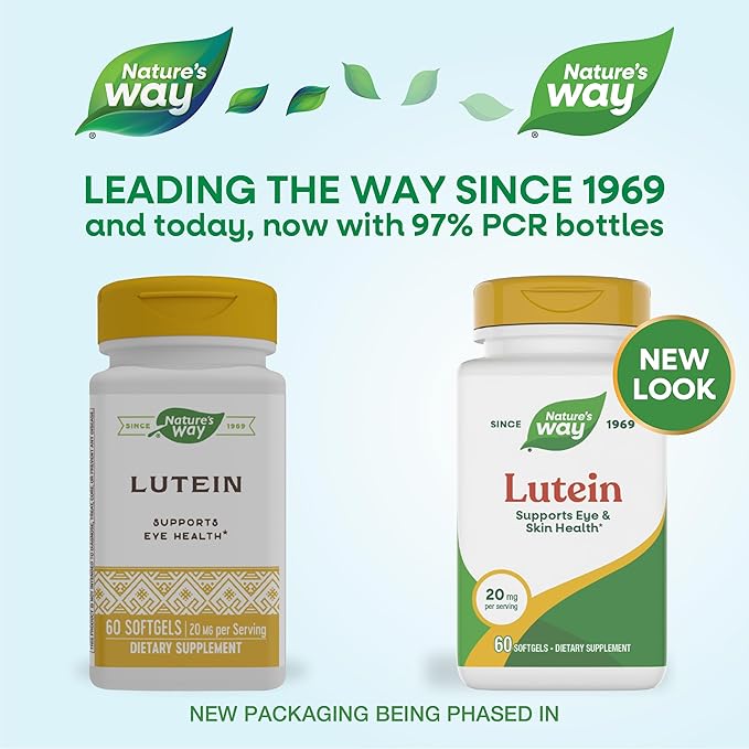 Nature's Way Lutein, Supports Eye Health*, 60 Soft Gels