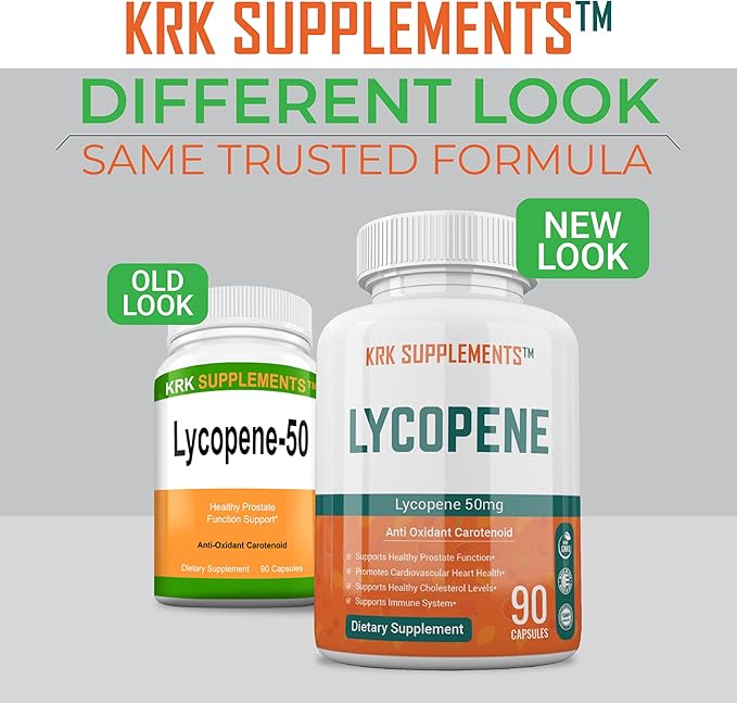 2 Bottles Lycopene 50mg 180 Total Capsules
