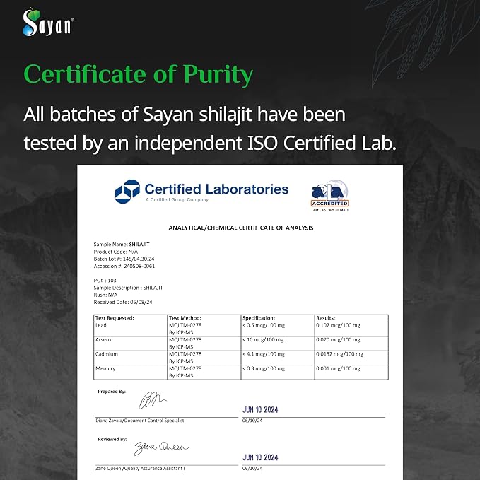 Sayan 100% Pure Shilajit Tablets, High-Potency Supplement, More Effective Than Resin & Capsules, 85+ Trace Minerals Sourced from 10,000 ft Lab-Tested. 60 Tablets 200 mg per Tablet 1-2 Month Supply