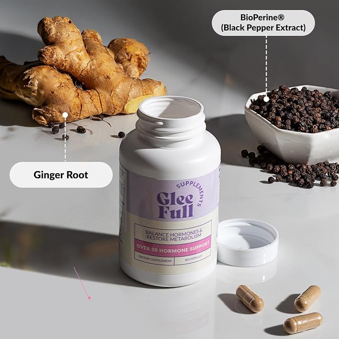 GleeFull Over 30 Hormone Support - Menopause Supplements for Women - Hormone Support for Women