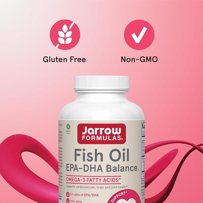 Jarrow Formulas® EPA-DHA Balance®, 1,200 mg Omega-3 Fatty Acids for Cardiovascular Support, 120 Softgels, 60 Day Supply