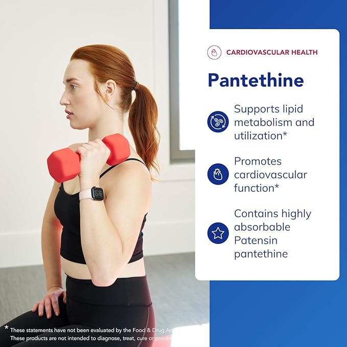 Pure Encapsulations Pantethine | Hypoallergenic Supplement Supports Healthy Lipid Metabolism and Cardiovascular Function | 60 Capsules