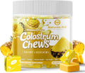 Colostrum Chews Supplement with probiotics for Gut Health, Bloating, Immune Support, Skin, Hair Growth and Beauty - Pineapple Flavor (60 Servings)