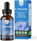 High Absorption L-Theanine Liquid Drops - Nootropic Focus Supplement with L Theanine 200mg Per Serving and Chamomile Extract Supplement for Adults and Kids Relaxation and Focus - 2 Fl Oz