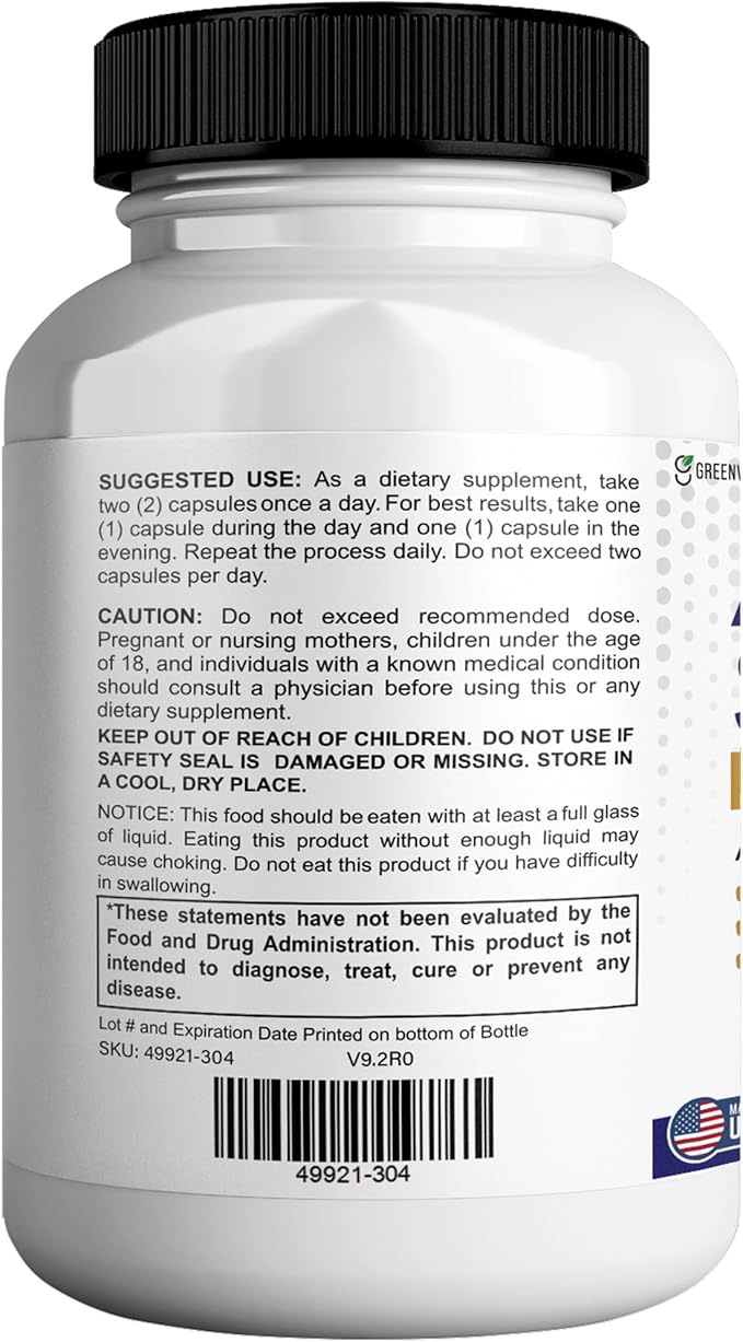 Aqua Sculpt Max Maximum Strength Dietary Supplement, 60 Capsules, Natural Support, 30 Day Supply (5)